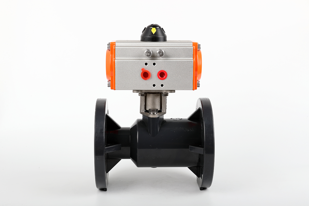 岑溪气动法兰一体球阀